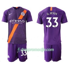 Manchester City Dres G.Jesus 33 Dječji Treći 2018/19 Kratkih Rukava